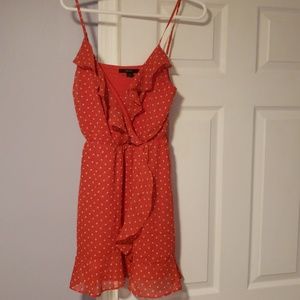 Polka Dot Flounce Dress